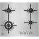 Plita incorporabila Electrolux EGS6648NOX, 4 arzatoare pe gaz, Arzator tripla coroana, Gratare fonta, 60 cm, Inox